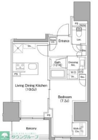 ザ・パークハビオ本郷菊坂の物件間取画像